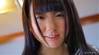 Cute Japanese babe is showing off herself in different spots